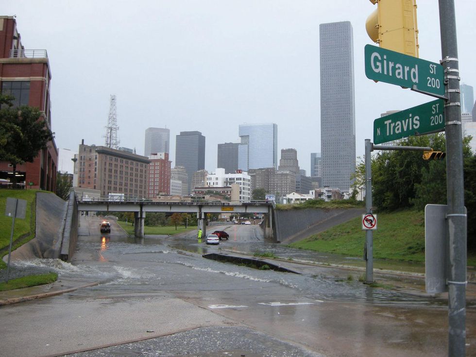 2 flooding near University of Houston Downtown October 2013