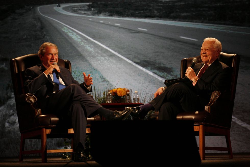 2 George W. Bush, left, and Bob Schieffer at An Evening with a Legend February 2015