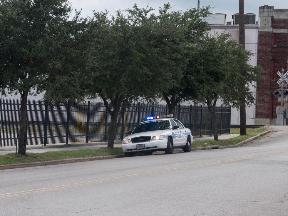 2 Maximus Coffee strike October 2013 police car