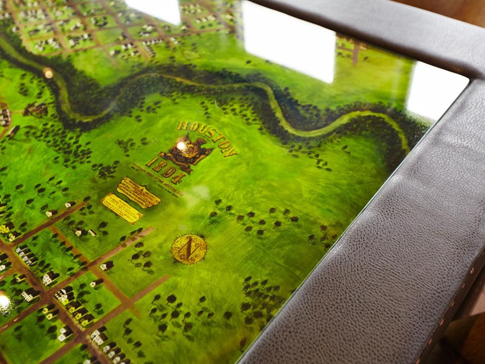 2 newly remodeled The Houston Club October 2013 table