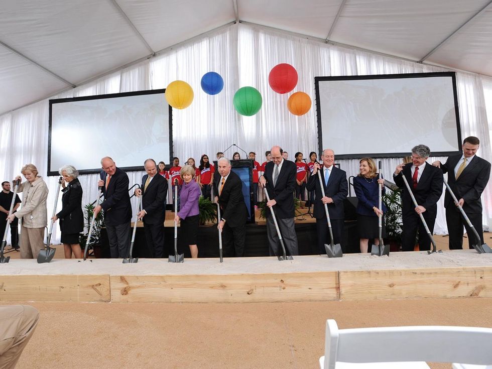 2 Officials at the Texas Children's Hospital - The Woodlands groundbreaking February 2014