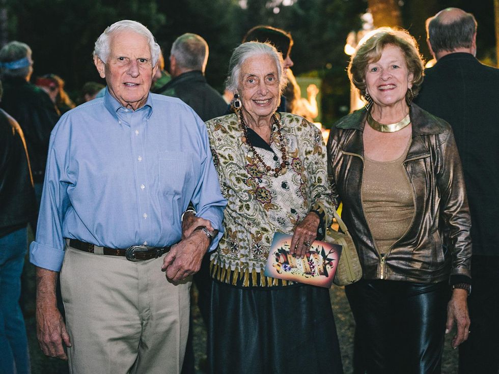 2 Peter Meyer, from left, Terry Hershey and Kathy Lord at the Bayou Preservation Association's Born on the Bayou party October 2013