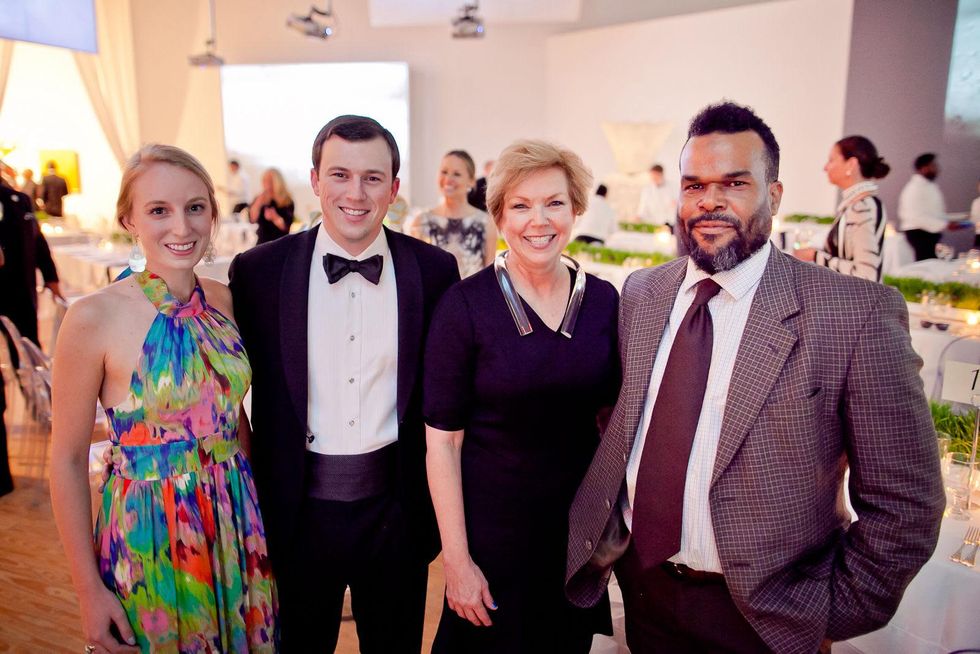 20 Henley Siegrist, from left, David Restrepo, Candace Baggett and Jamal Cyrus at the CAMH Gala March 2015
