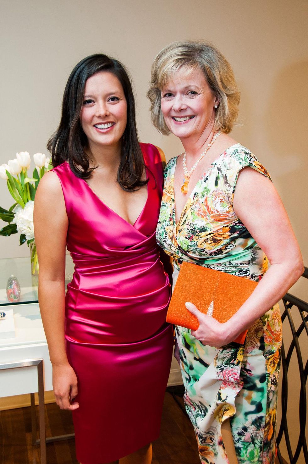 20 Kate Doke, left, and Leslie Bourne at Elizabeth Anthony's Generations of Glamour event May 2014