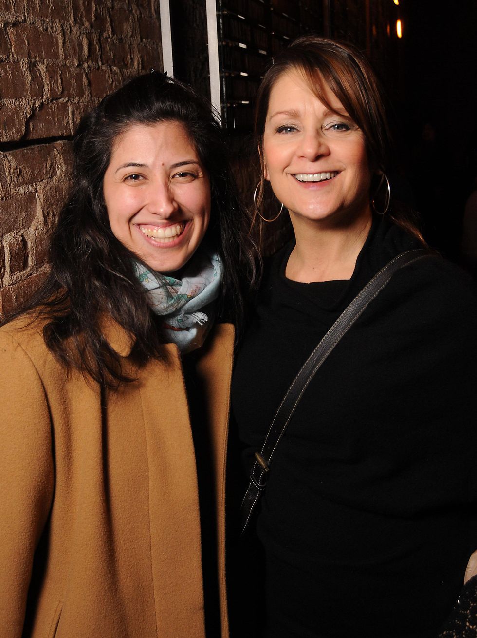 20 Laura Gutierrez, left, and Susan Blair at the CounterCurrent Kickoff Party March 2015