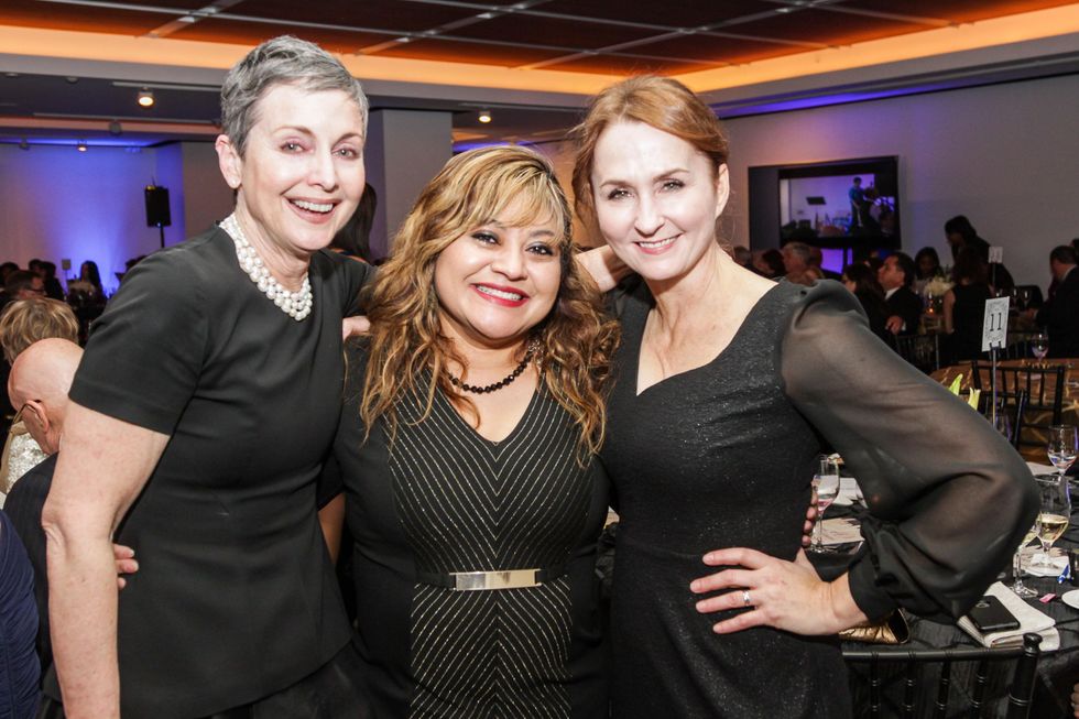 20 Leigh Van Horn, from left, Maria Chavez-Berry and Dawn McCarty at the UH Downtown 40th anniversary gala January 2015