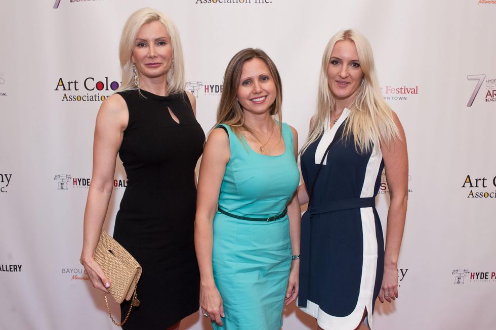 20 Ludmila Luman, from left, Natalia Nikitina and Anastasia Molodtsova Seven selected artists benefitting Bayou City Art Festival July 2014