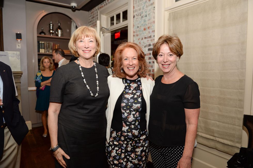 20 Lynn Kamin, from left, Sheila Aron and Judy Borrell at The Thread Alliance Blue Plate Special kick off April 2015