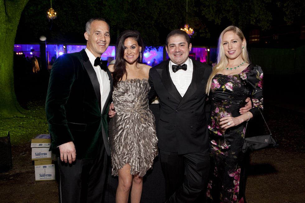 20 Meredith Cullen, from left, Natassia McMillian, Phillip Sarofim and Lori Krohn at Gala on the Green February 2014