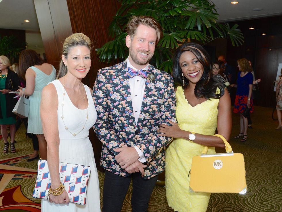 20 Patti Murphy, from left, Jeff Shell and Jacquie Baly at the Best Dressed luncheon March 2015