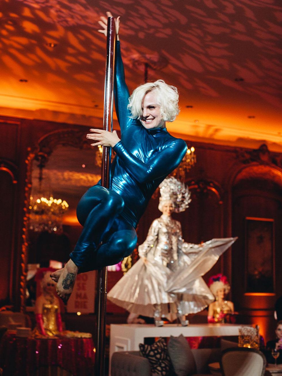 20 Pole dancer at Rosemarie Johnson's birthday party April 2014