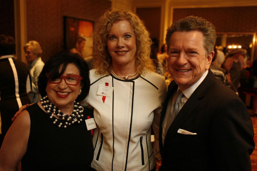 20 Roz Pactor, from left, M.A. Shute and Bill Stubbs at the Highclere Tea March 2015