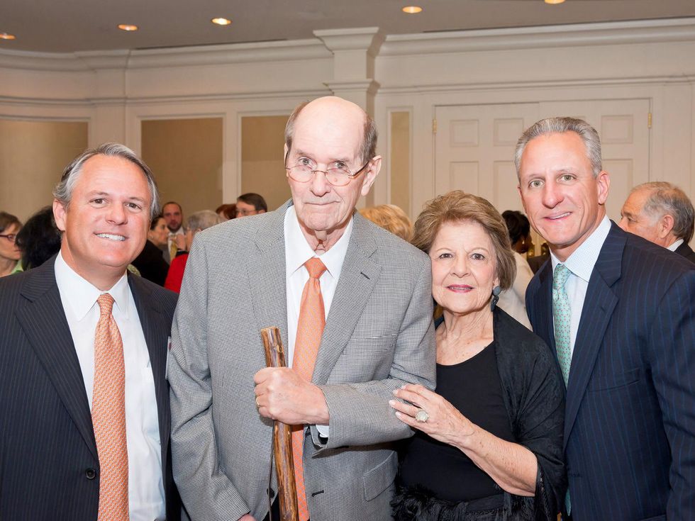 20 Scot Ison, from left, Don and Grace Ison and Stuart Ison at the Aphasia Recovery Center luncheon March 2014