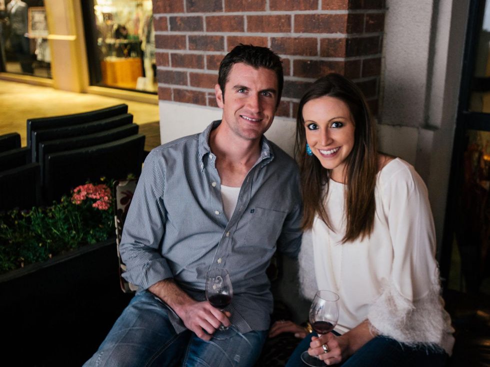 20 Tyler Russell and Carrie Biederstadt at the Artesa wine tasting at Cru March 2014