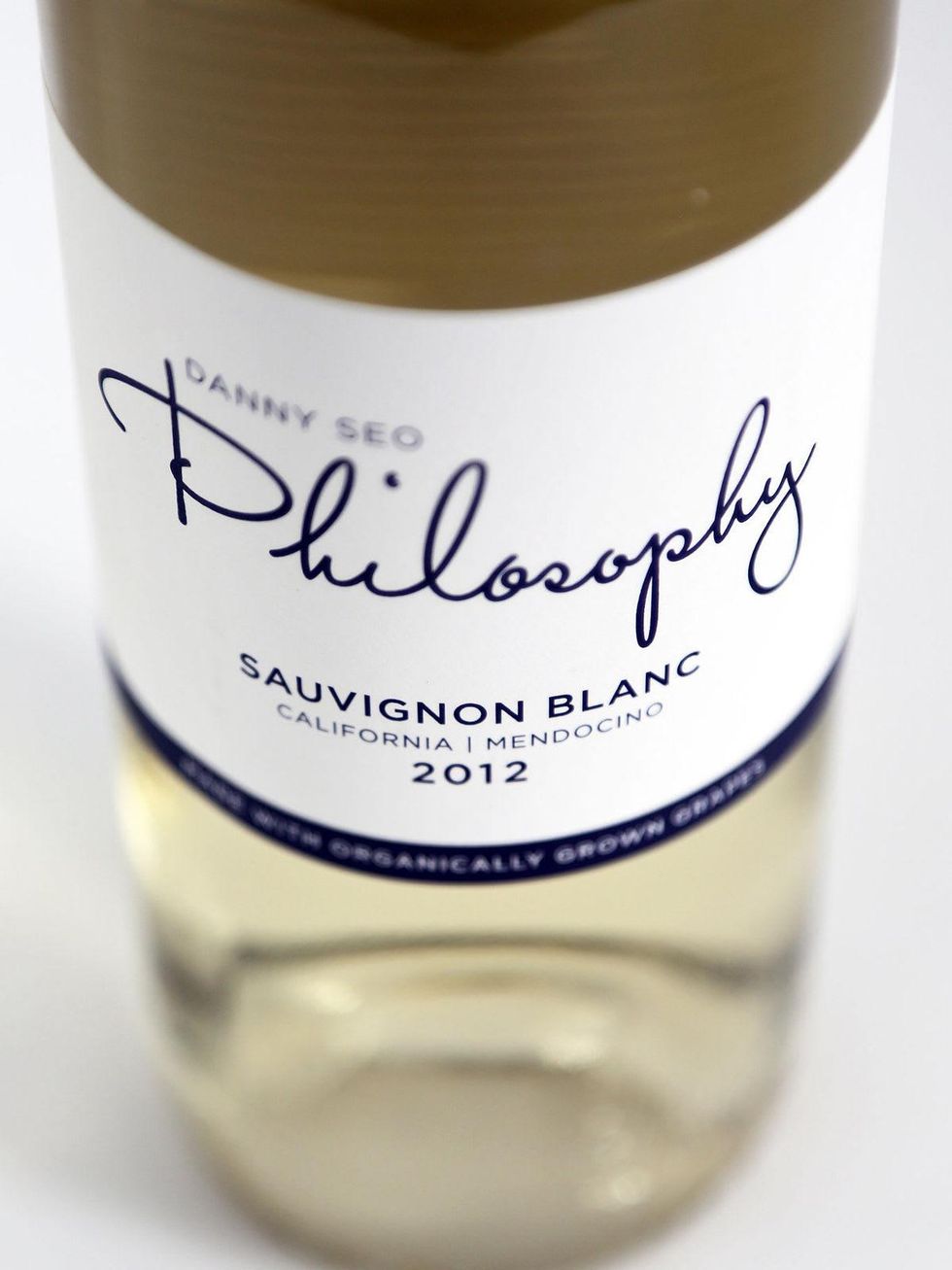 2012 Philosophy Sauvignon Blanc bottle of white wine