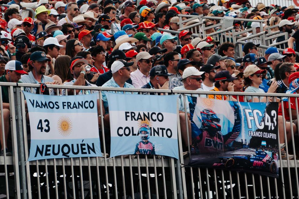 2026 U.S. Grand Prix, Franco Colapinto banners