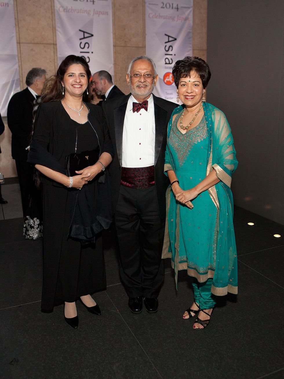 208 Shaista and Shahzad Bashir, from left, with Marie Goradia at Tiger Ball March 2014