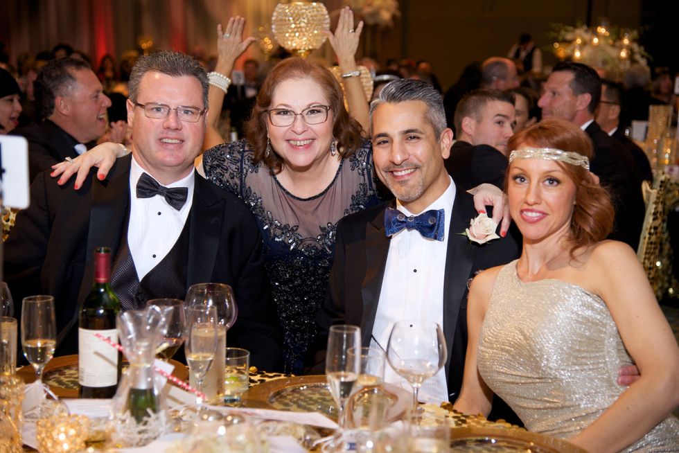 21 8425 Rick Doyle, from left, Annabelle Carillo and Lonny and Tammy Soza at the American Heart Association's Montgomery County Heart Ball February 2015