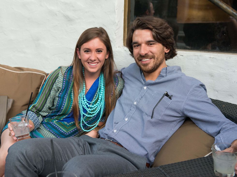 21 Ellen Gaines and Chris Maraldo at the CultureMap Summer Social July 2014
