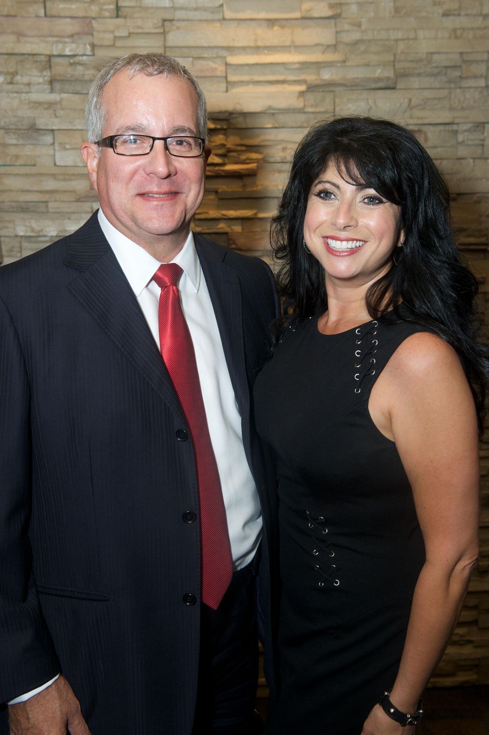 21 Mark Wood and Christine Johnson at the Holly Rose Ribbon Shades of Roses kick off party July 2014