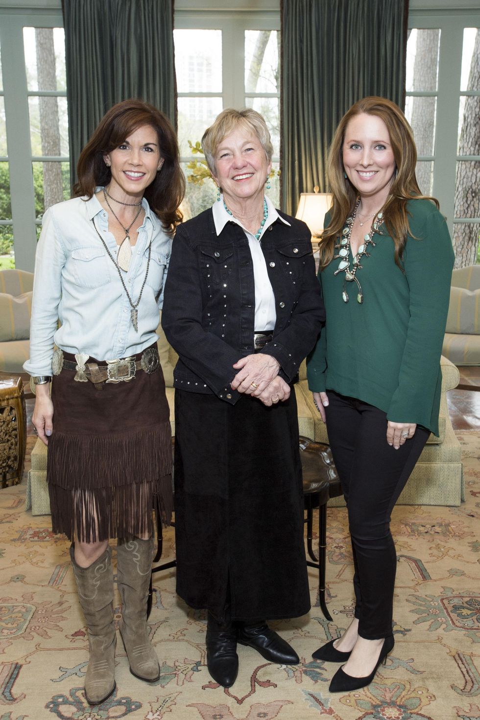 21 Nicole Zarr, from left, Adrian Ross and Liz Anders at The Kinkaid School Alumni luncheon March 2015