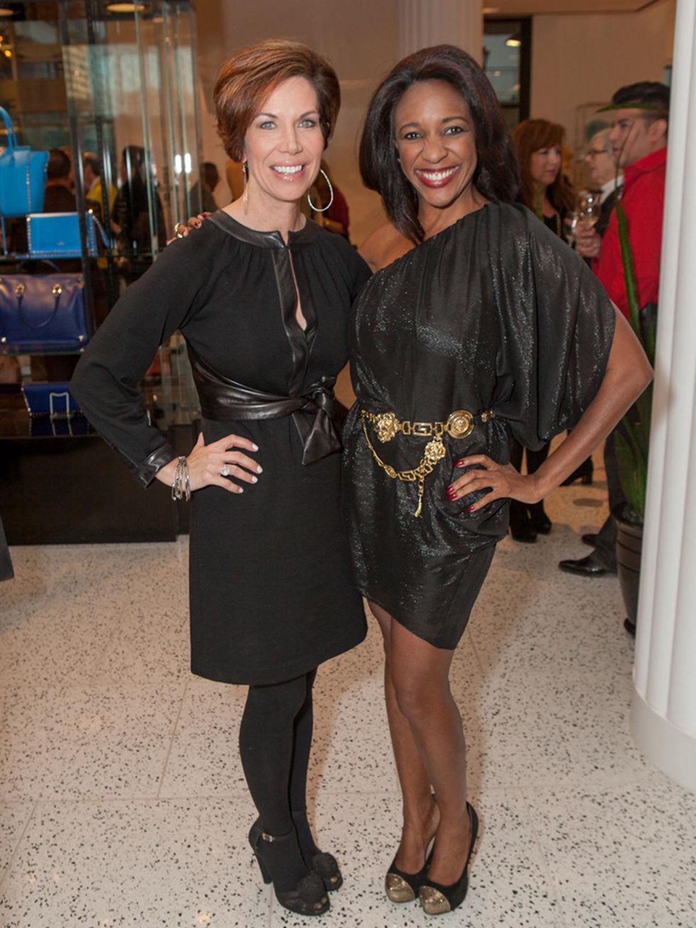 21. Roseann Rogers, left, and Jacquie Baly at Little Black Dress designer kickoff party and fashion show