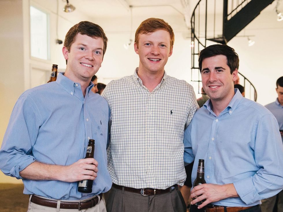 21 Ross Mizell, from left, Ian Idleman and Andrews Bryant at CultureMap's 2014 Tastemakers Awards May 2014