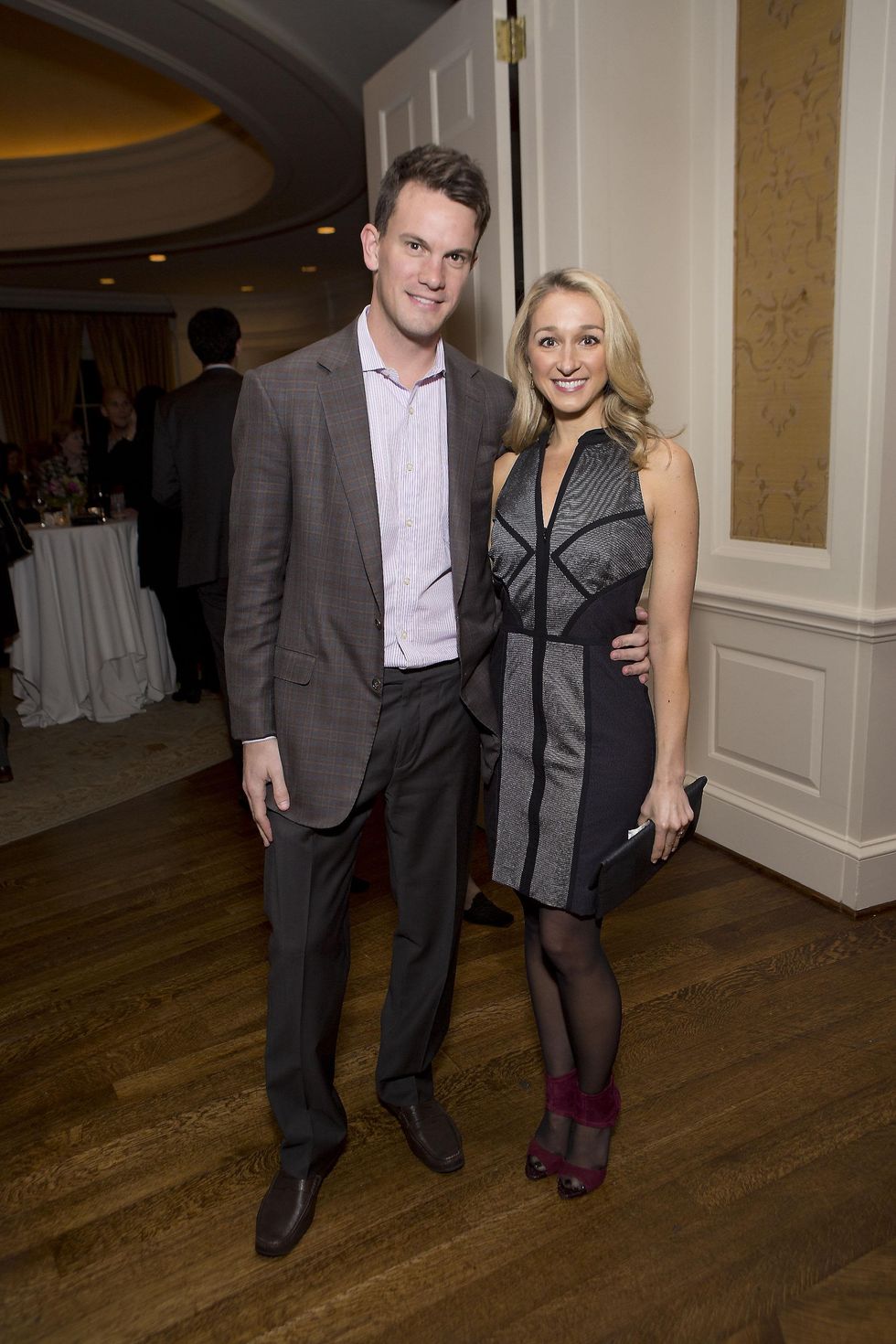 210 James and Erin Stewart at the Great Grown-Up Spelling Bee January 2015