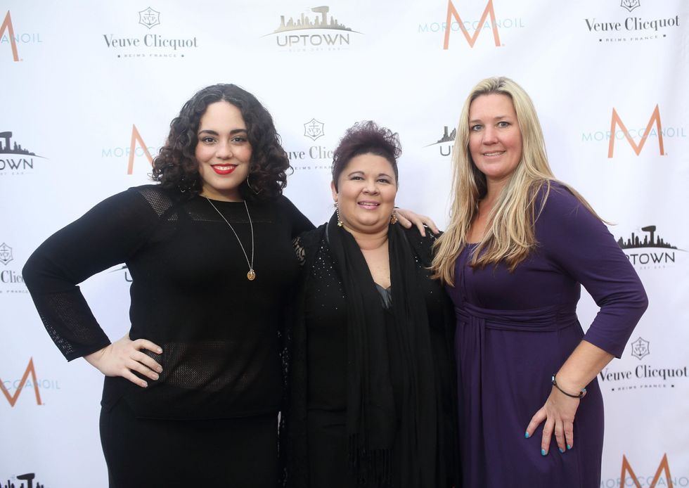 212 Lauren Razmzan, from left, Chara McDowell and Wendy Bulcroft at the Uptown Blow Dry grand opening in Vintage Park March 2015