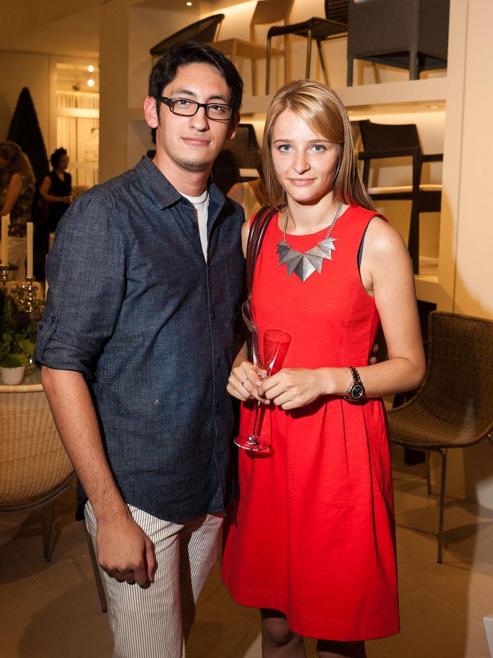 22 JANUS et Cie Houston showroom opening party June 2013 Marquez Colby, Maria Oblasova