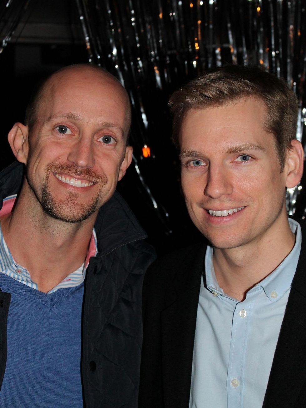 22 Mike Mahlstedt, left, and Kyle Dutton at the Eleven XI party November 2013