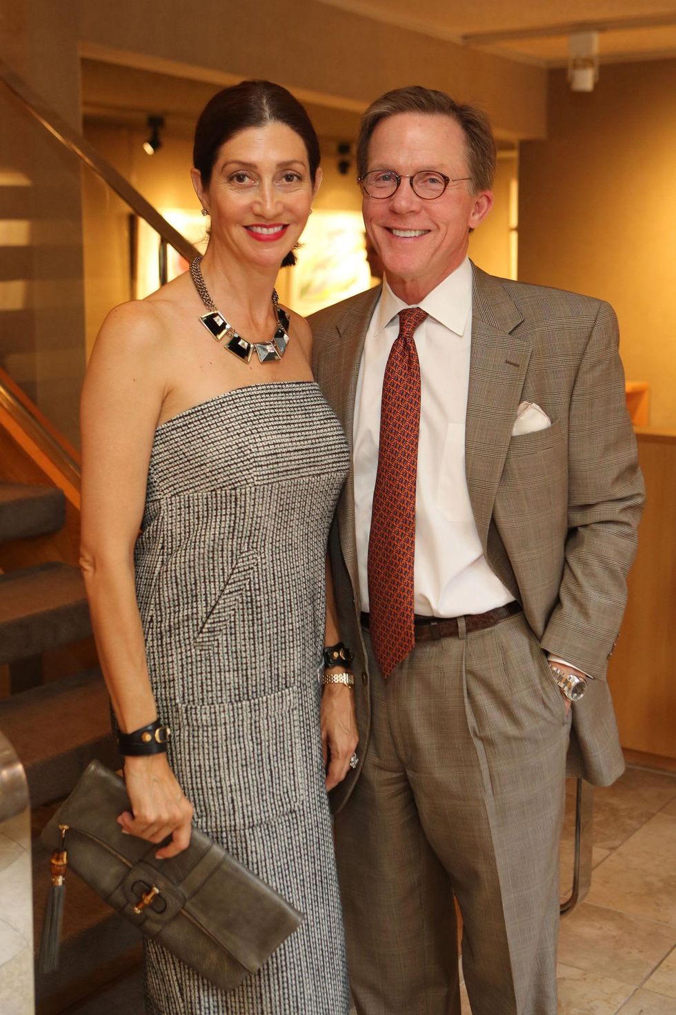 22 Nancy and Erik Littlejohn at the Meredith Long Kenneth Noland opening September 2014