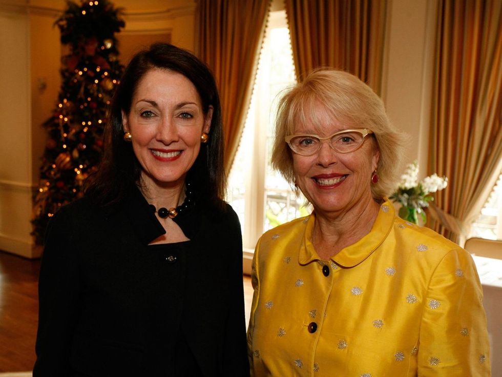 22 Susie Criner, left, and Susan Cooley at the Houston Botanical Gardens luncheon December 2013