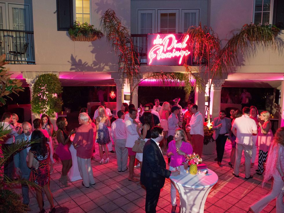 22 The crowd at the Pink Party at Hotel ZaZa July 2014