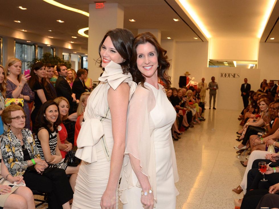 22 Tootsies Houston Recipe for Success May 2013 fashion show model runway Caroline Tudor, left, and Phoebe Tudor