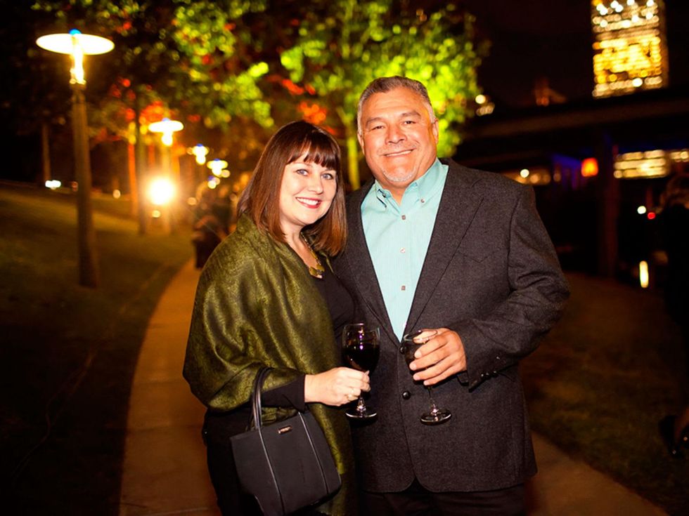 23 Anita Taylor and Rick Duran at the Buffalo Bayou Partnership's Green and Growing Gala November 2013
