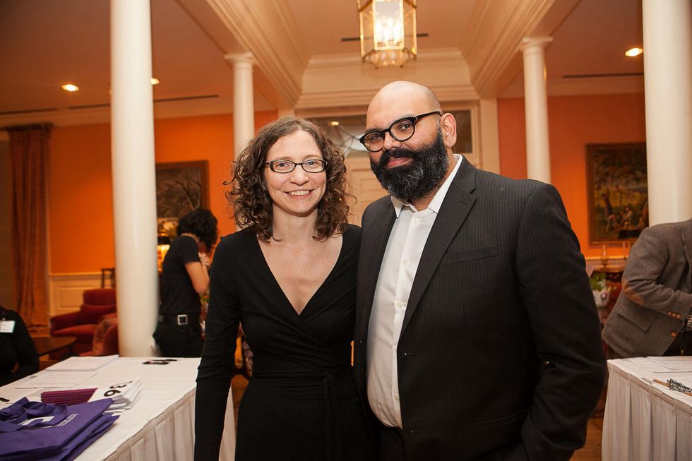 23 Jennifer Ward and Vinod Hopson at the Houston Center for Photography Print Auction February 2014