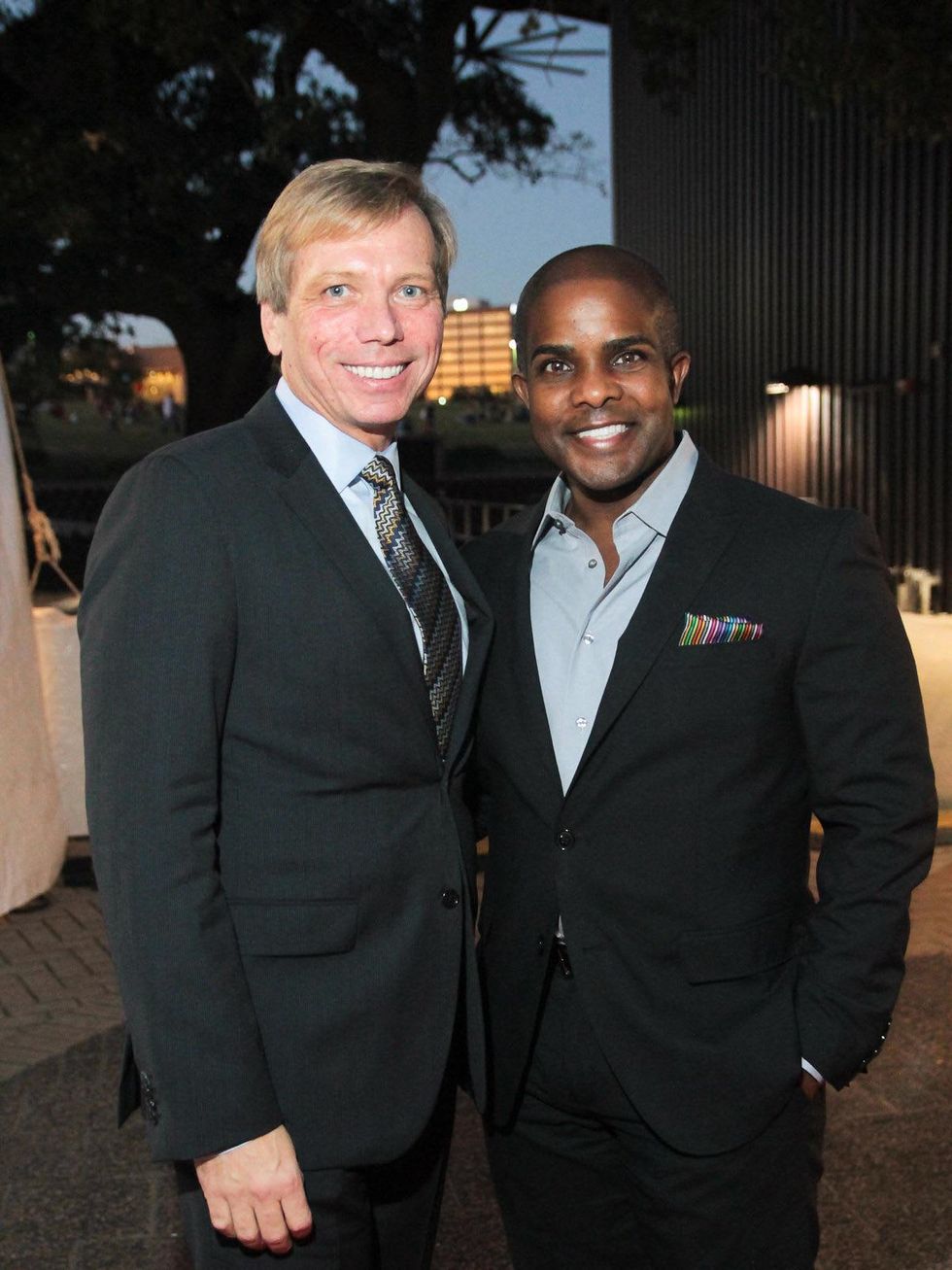 23 Jonathan Glus, left, and Alton LaDay at the Miller Outdoor Theatre Gala October 2013