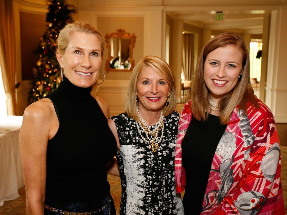 23 Mary Davis, from left, Lisa Mears and Katie Mears at the Houston Botanical Gardens luncheon December 2013