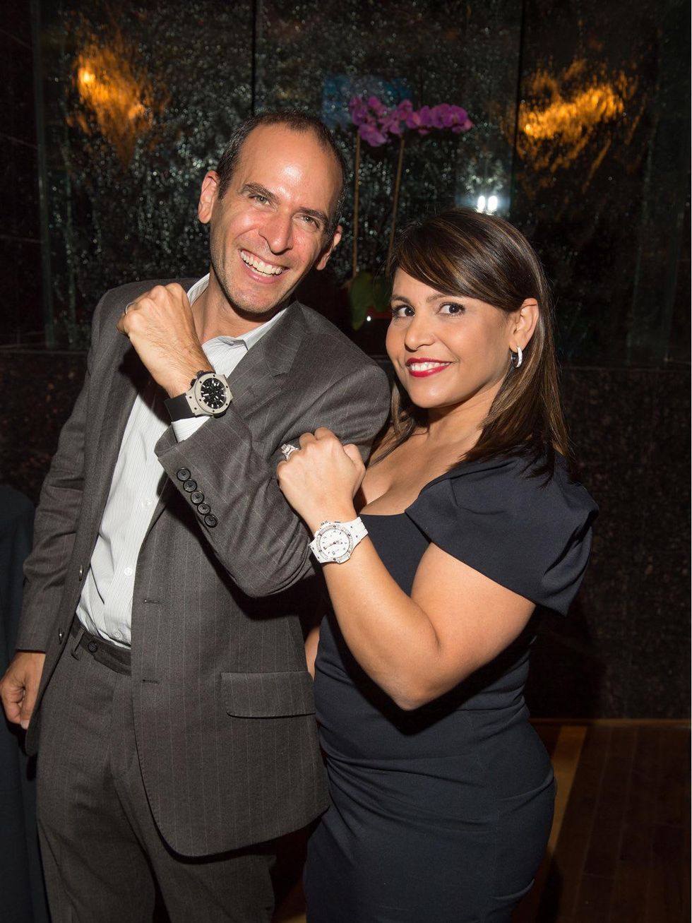 23 Oren Agai and Isabel Sorum at the Hublot dinner party at Tony's October 2013