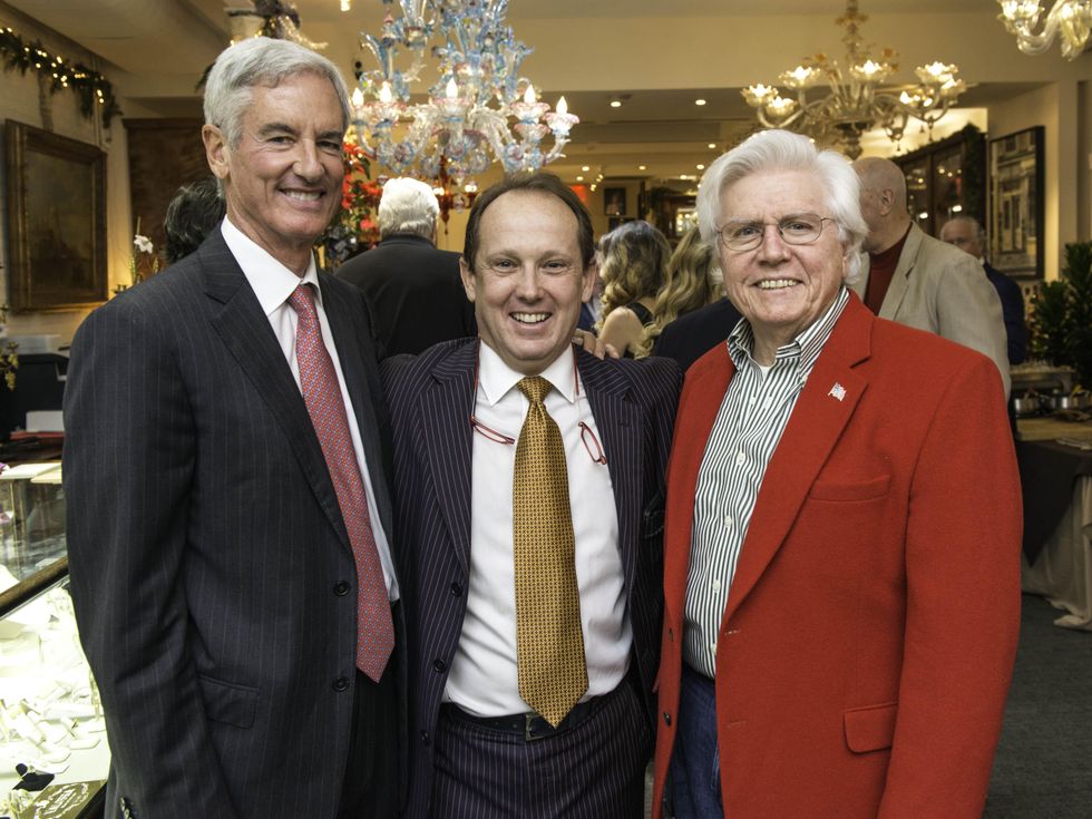 23 Paul Barnhart, from left, Franco Valobra and Cappy Bisso at the Valobra party December 2014