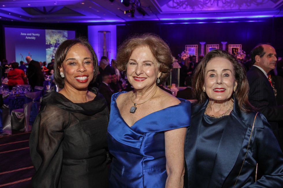 23 Phyllis Williams, from left, Joann Crassas and Betty Tutor at the Social Book Treasures dinner December 2014