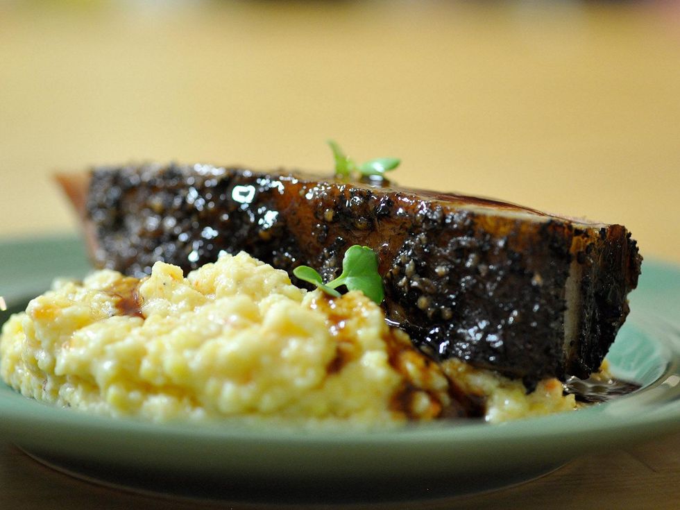 23 Recipe for Success dinner September 2013 Pork belly and grits