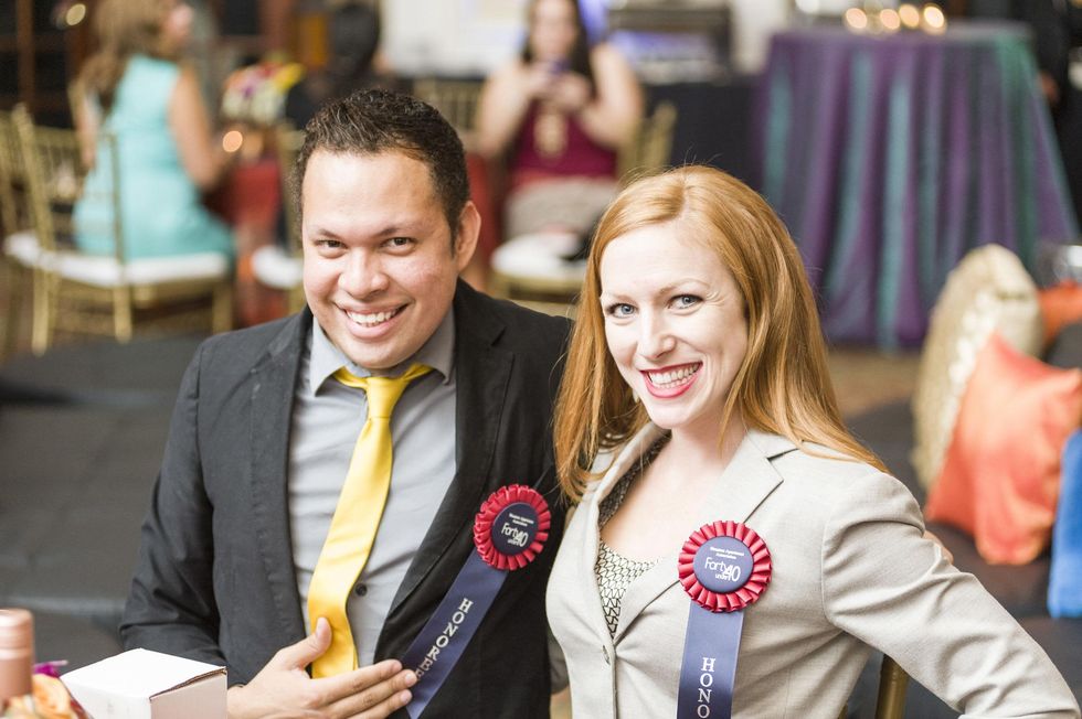 231 Vi Lewis and Telisia Amaning at the HAA inaugural 40 under 40 party September 2014