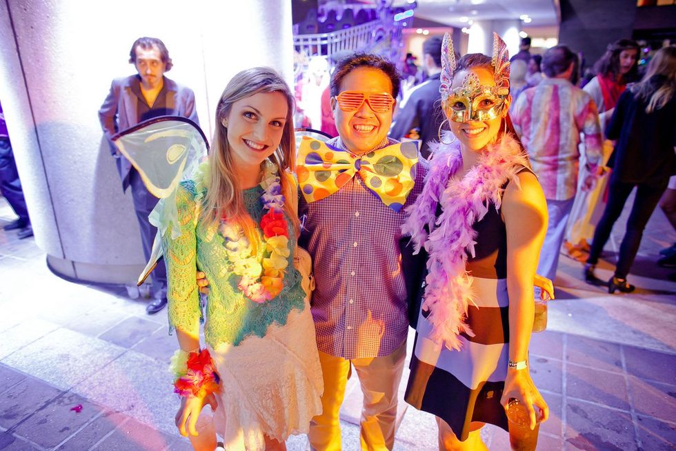 234 Dominique Masera, from left, Justin Manalansan and Adrienne DiRaddo at the Art Car Ball April 2015