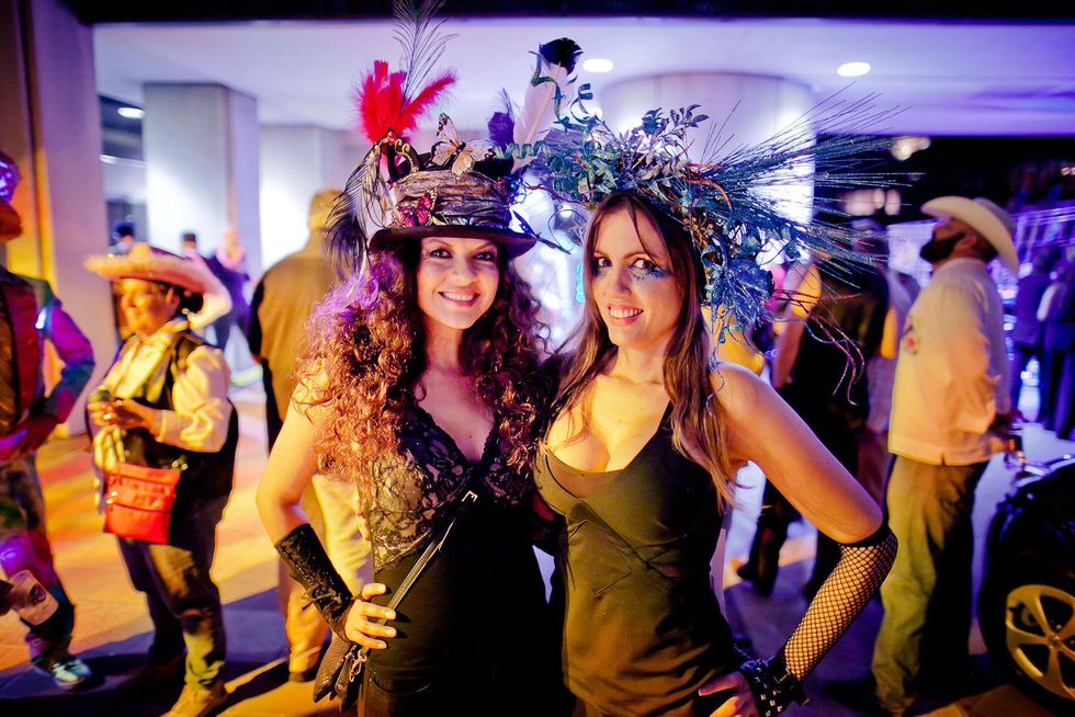 238 Hessed Honstein, left, and Niabi Ariel at the Art Car Ball April 2015