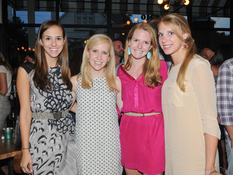 24 Coppa Osteria party September 2013 Meagan Wisniewski, Katherine Verity, Jessica Messier, Kira Lange