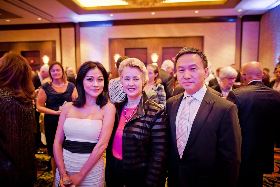 24 Lulu Tan, from left, Mayor Annise Parker and Hugh Zhang at the Planned Parenthood Gala October 2014