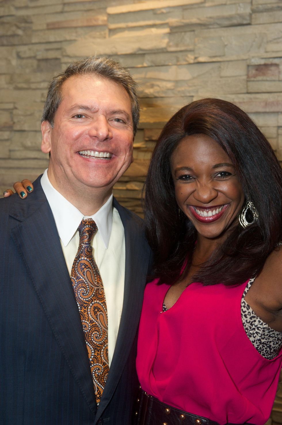24 Roland Garcia and Jacquie Baly at the Holly Rose Ribbon Shades of Roses kick off party July 2014