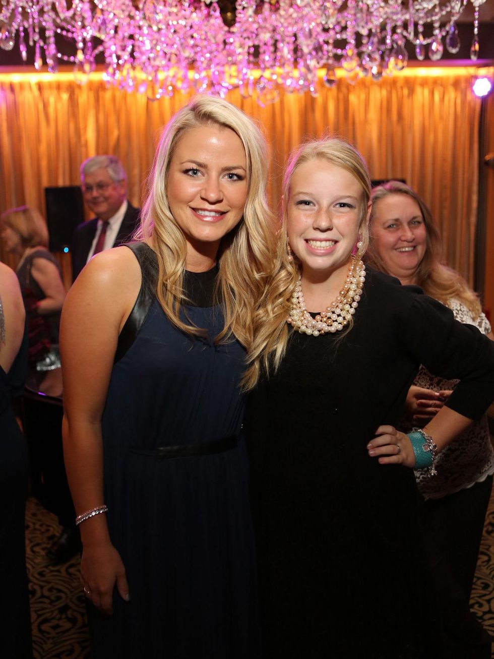 240 Amy Nordeen, left, and Kamryn Hendley at Catwalk for a Cure November 2013
